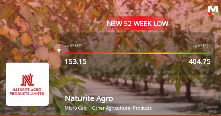 Five Consecutive Losses Push Naturite Agro Products Ltd to a New 52-Week Low