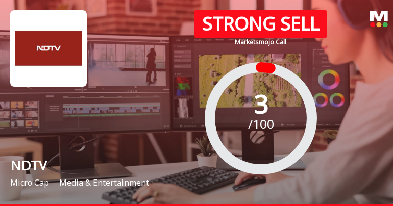 New Delhi Television Ltd is Rated Strong Sell