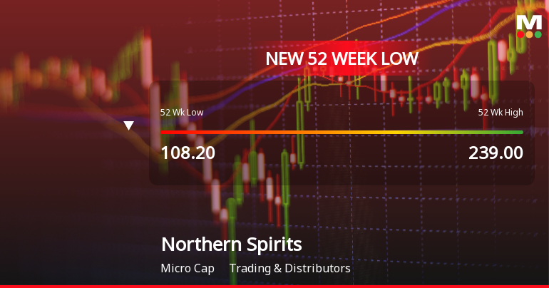 Northern Spirits Ltd Falls to 52-Week Low of Rs 96.75 as Sell-Off Deepens