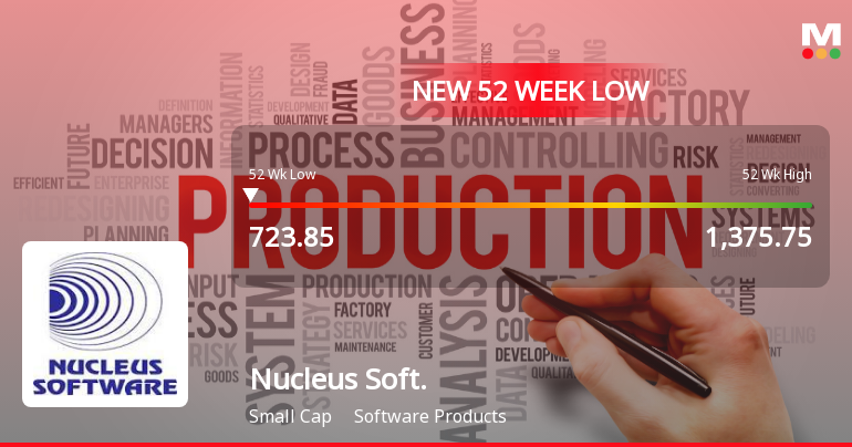 Nucleus Software Exports Ltd Falls to 52-Week Low of Rs 716 Amidst Broad Market Weakness