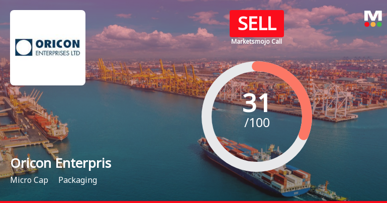 Oricon Enterprises Ltd is Rated Sell