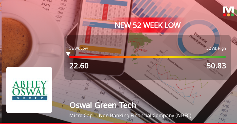 Markets Rally, But Oswal Green Tech Ltd Sinks to 52-Week Low in Stock-Specific Sell-Off