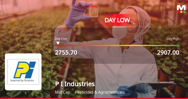 P I Industries Ltd Hits Intraday Low Amid Price Pressure on 23 Mar 2026