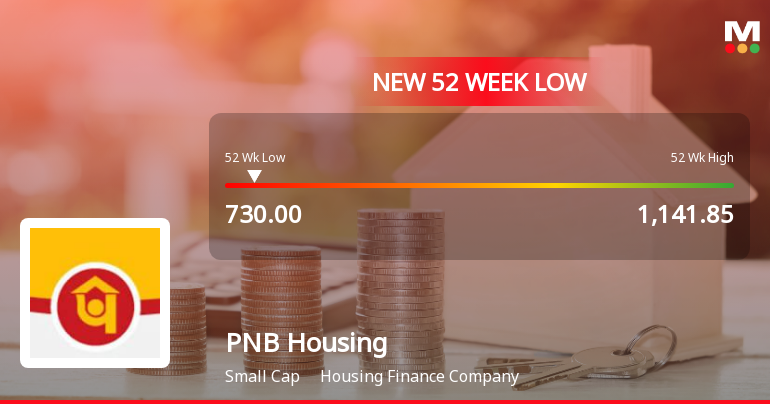 PNB Housing Finance Ltd Falls to 52-Week Low of Rs.730 Amid Market Downturn