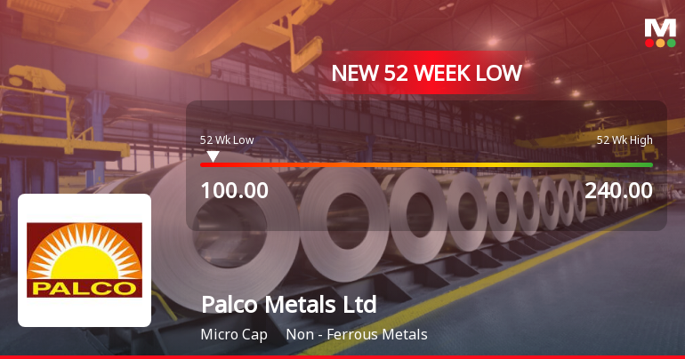 Palco Metals Ltd Falls to 52-Week Low Amid Market Pressure