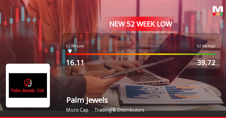 Palm Jewels Ltd Falls to 52-Week Low Amidst Continued Underperformance