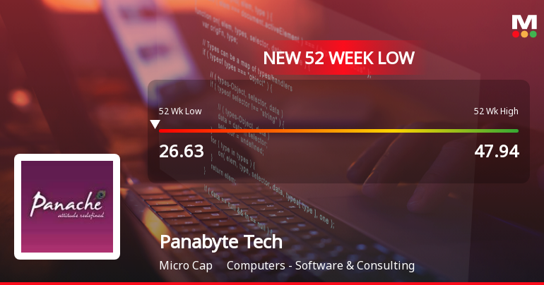 Five Consecutive Losses Push Panabyte Technologies Ltd to a New 52-Week Low