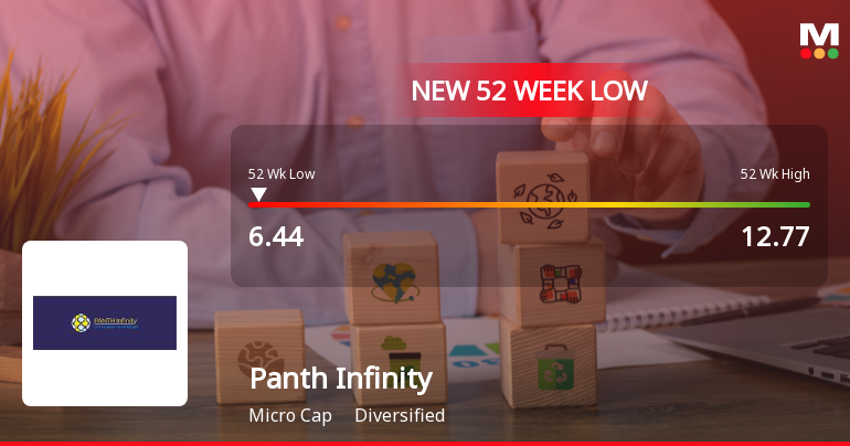 Markets Rally, But Panth Infinity Ltd Sinks to 52-Week Low in Stock-Specific Sell-Off