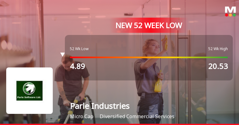Five Consecutive Losses Push Parle Industries Ltd to a New 52-Week Low