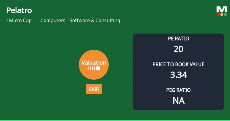 Pelatro Ltd Valuation Shifts to Fair Amid Mixed Market Performance