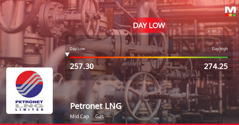 Petronet LNG Ltd. Hits Intraday Low Amid Price Pressure on 20 Mar 2026