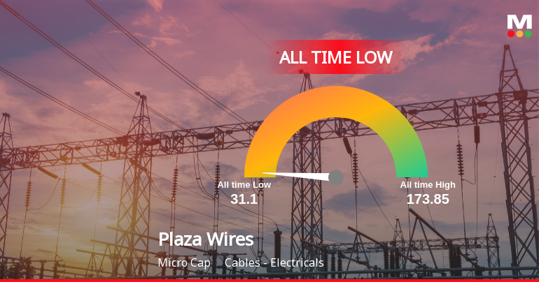 Markets Rise, But Plaza Wires Ltd Slides to All-Time Low Amid Stock-Specific Sell-Off