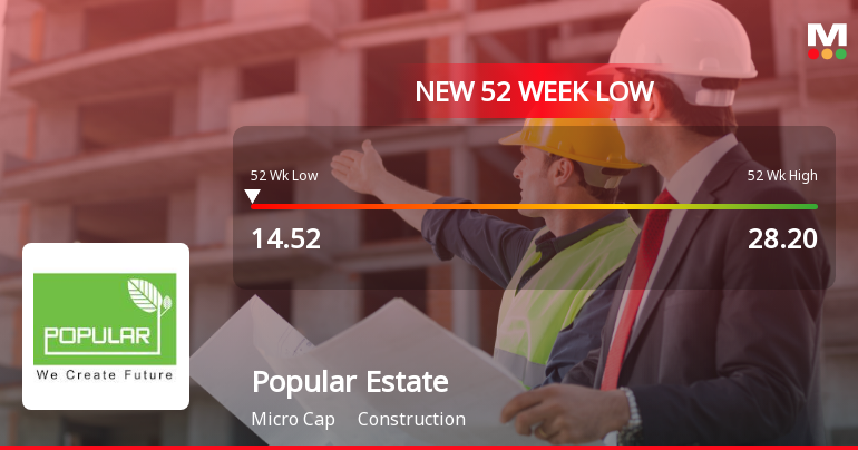 Popular Estate Management Ltd Falls to 52-Week Low Amid Market Downturn