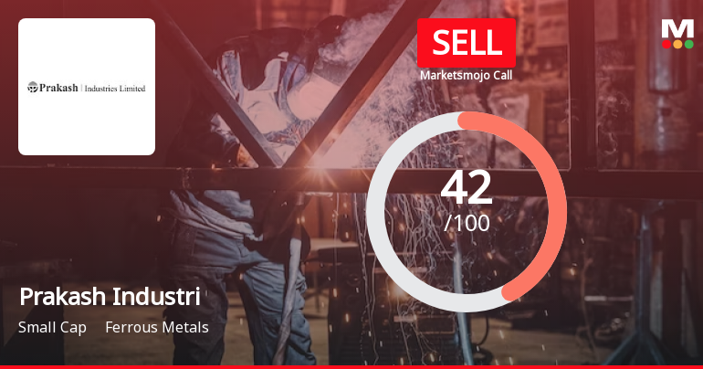 Prakash Industries Ltd is Rated Sell