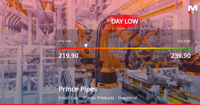 Prince Pipes & Fittings Ltd Hits Intraday Low Amid Price Pressure