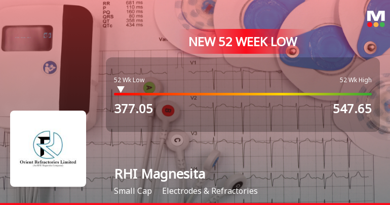 RHI Magnesita India Ltd Falls to 52-Week Low Amid Continued Market Pressure