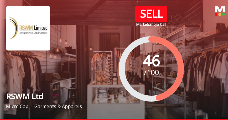 RSWM Ltd Downgraded to Sell Amid Technical Weakness and Debt Concerns