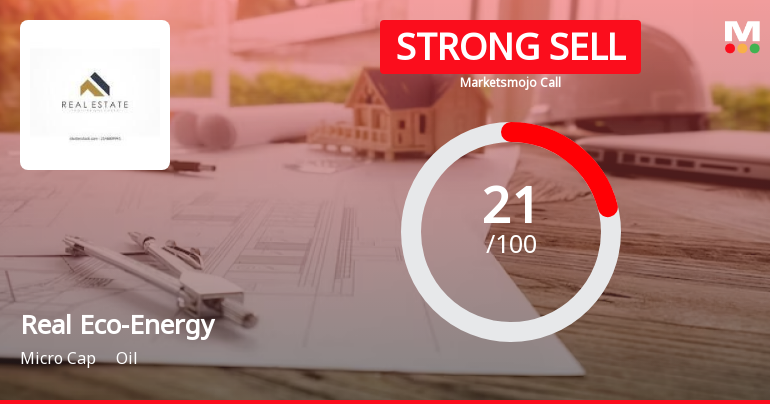 Real Eco-Energy Ltd is Rated Strong Sell