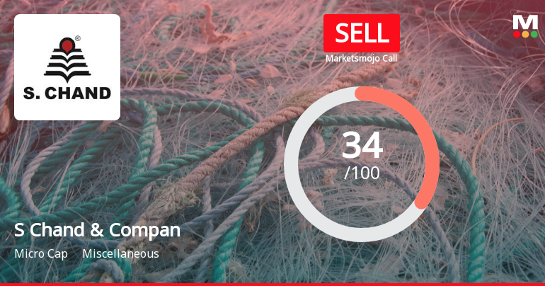 S Chand & Company Ltd Upgraded to Sell by MarketsMOJO Amid Mixed Technical and Financial Signals