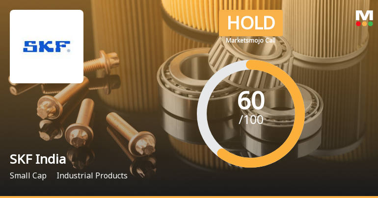 SKF India Ltd is Rated Hold by MarketsMOJO