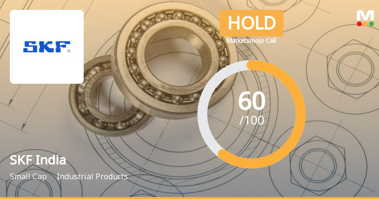 SKF India Ltd is Rated Hold by MarketsMOJO