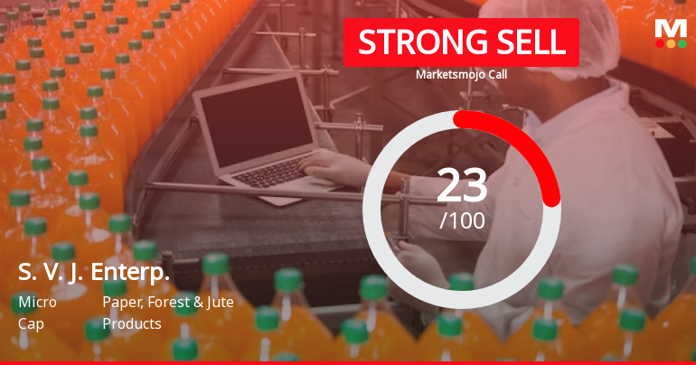 S. V. J. Enterprises Ltd is Rated Strong Sell