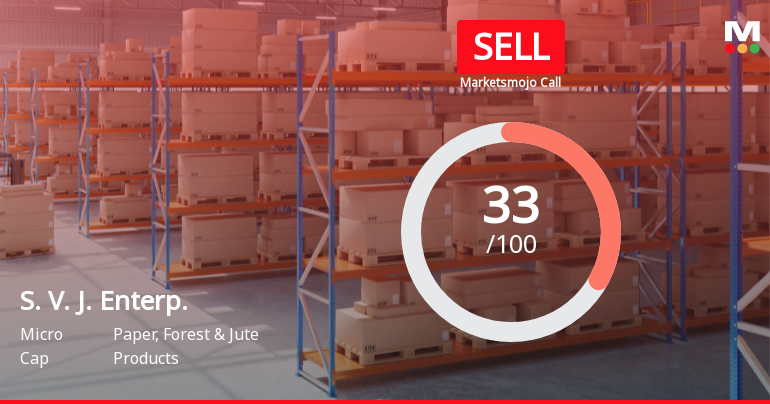 S. V. J. Enterprises Ltd Upgraded to Sell on Technical Improvements Despite Fundamental Challenges