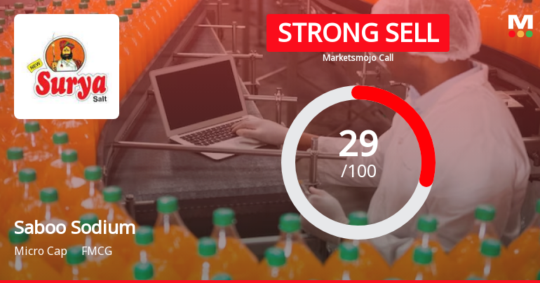 Saboo Sodium Chloro Ltd Downgraded to Strong Sell Amid Mixed Financial Signals