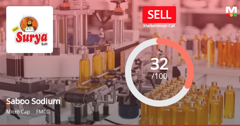 Saboo Sodium Chloro Ltd Upgraded to Sell on Valuation Improvement and Financial Trends