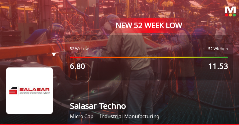 Markets Rally, But Salasar Techno Engineering Ltd Sinks to 52-Week Low in Stock-Specific Sell-Off