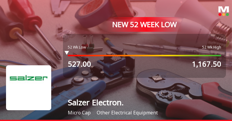 Salzer Electronics Ltd Falls to 52-Week Low of Rs 518.35 as Sell-Off Deepens