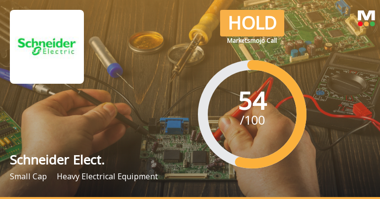 Schneider Electric Infrastructure Ltd Upgraded to Hold on Technical and Financial Improvements