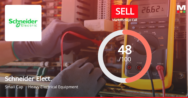 Schneider Electric Infrastructure Ltd Downgraded to Sell Amid Technical Weakness and Valuation Concerns