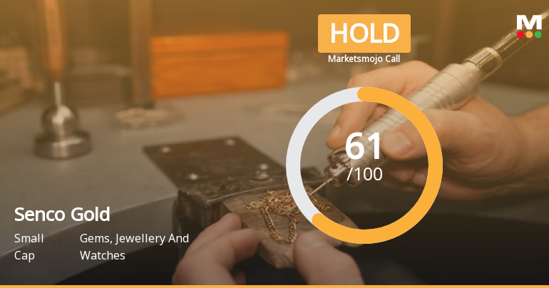 Senco Gold Ltd is Rated Hold by MarketsMOJO