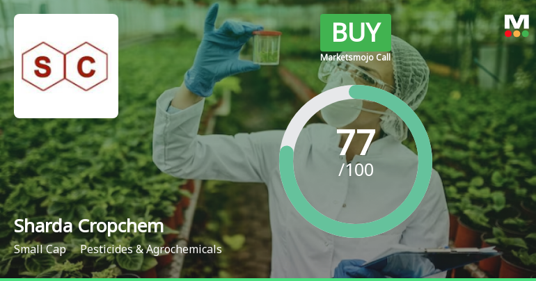 Sharda Cropchem Ltd is Rated Buy