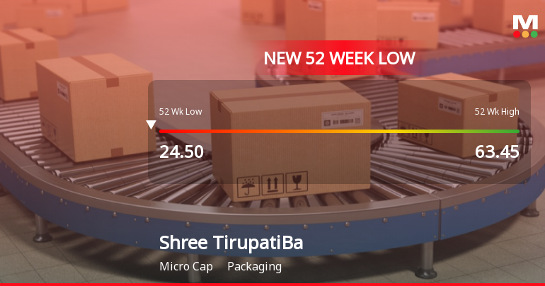 Five Consecutive Losses Push Shree Tirupati Balajee Agro Trading Co. Ltd to a New 52-Week Low