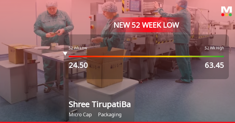 Five Consecutive Losses Push Shree Tirupati Balajee Agro Trading Co. Ltd to a New 52-Week Low