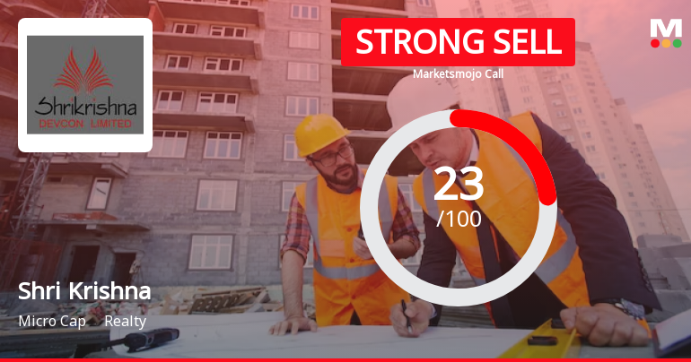 Shri Krishna Devcon Ltd is Rated Strong Sell