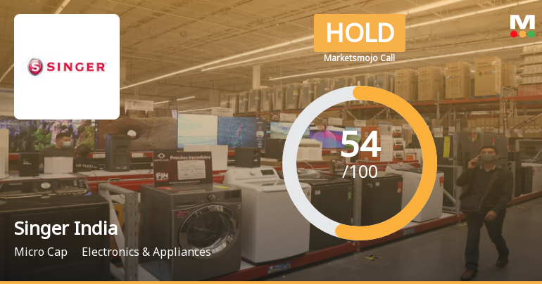 Singer India Ltd is Rated Hold by MarketsMOJO