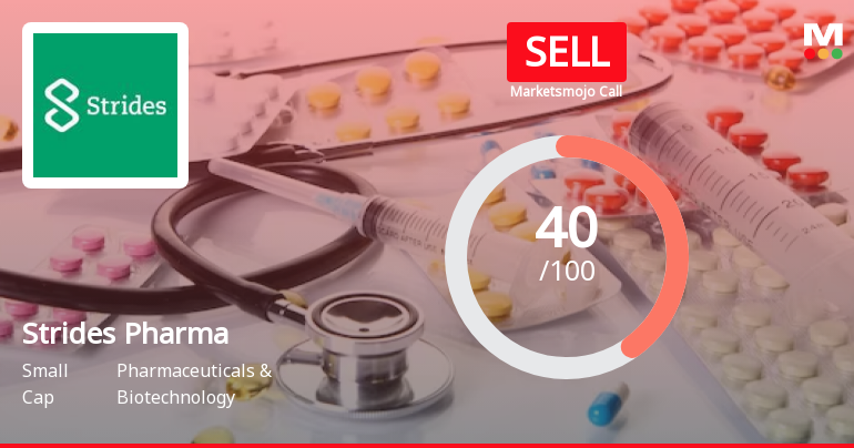 Strides Pharma Science Ltd is Rated Sell