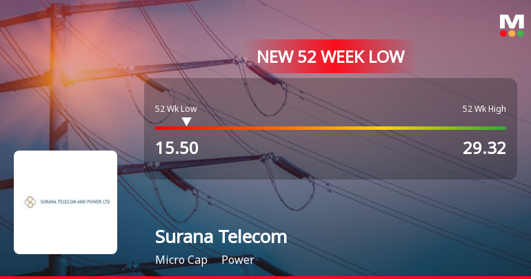 Markets Rally, But Surana Telecom and Power Ltd Sinks to 52-Week Low in Stock-Specific Sell-Off