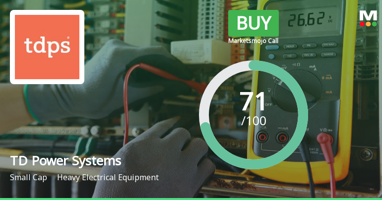 TD Power Systems Ltd Upgraded to Buy on Strong Financials and Bullish Technicals