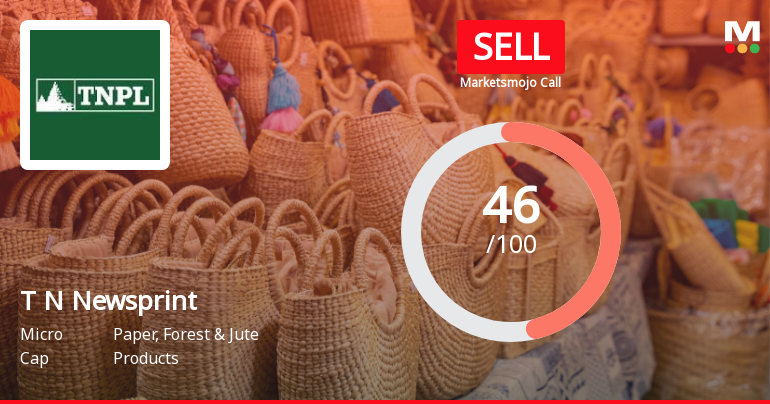 Tamil Nadu Newsprint & Papers Ltd Downgraded to Sell Amid Technical Weakness Despite Attractive Valuation