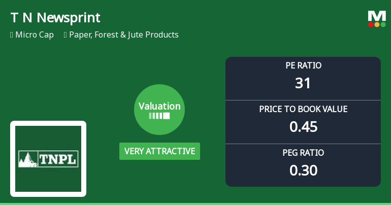 Tamil Nadu Newsprint & Papers Ltd: Valuation Shifts Signal Renewed Price Attractiveness