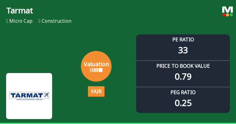 Tarmat Ltd Valuation Shifts to Fair Amidst Challenging Market Conditions