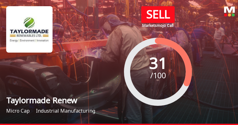 Taylormade Renewables Ltd Upgraded to Sell on Technical and Valuation Improvements