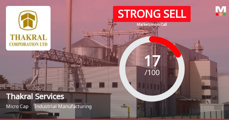 Thakral Services Downgraded to Strong Sell Amid Technical and Fundamental Weaknesses