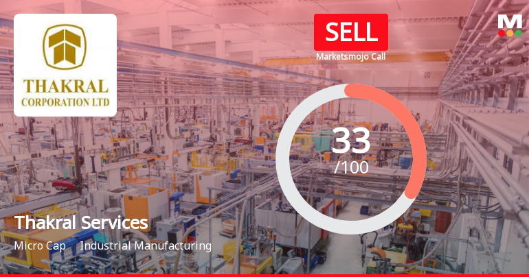 Thakral Services (India) Ltd Upgraded to Sell Amid Mixed Technical and Financial Signals