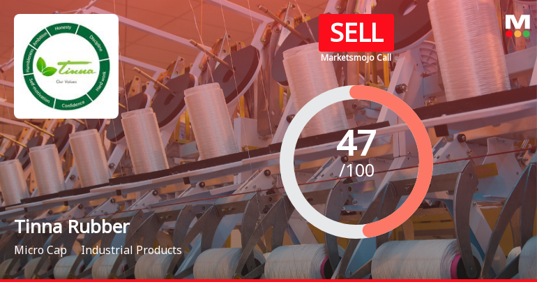 Tinna Rubber & Infrastructure Ltd Downgraded to Sell Amid Technical Weakness and Market Underperformance