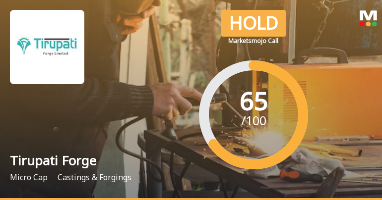 Tirupati Forge Ltd is Rated Hold by MarketsMOJO